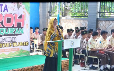 POGRAM DAUROH TAHFIDZ DISAMBUT PENUH ANTUSIAS OLEH SISWA-SISWI SMP MUHAMMADIYAH 5 TULANGAN-SIDOARJO